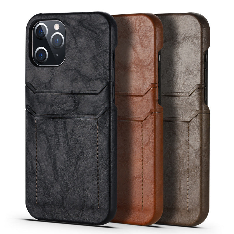 Oil-waxed Calfskin Pattern Case