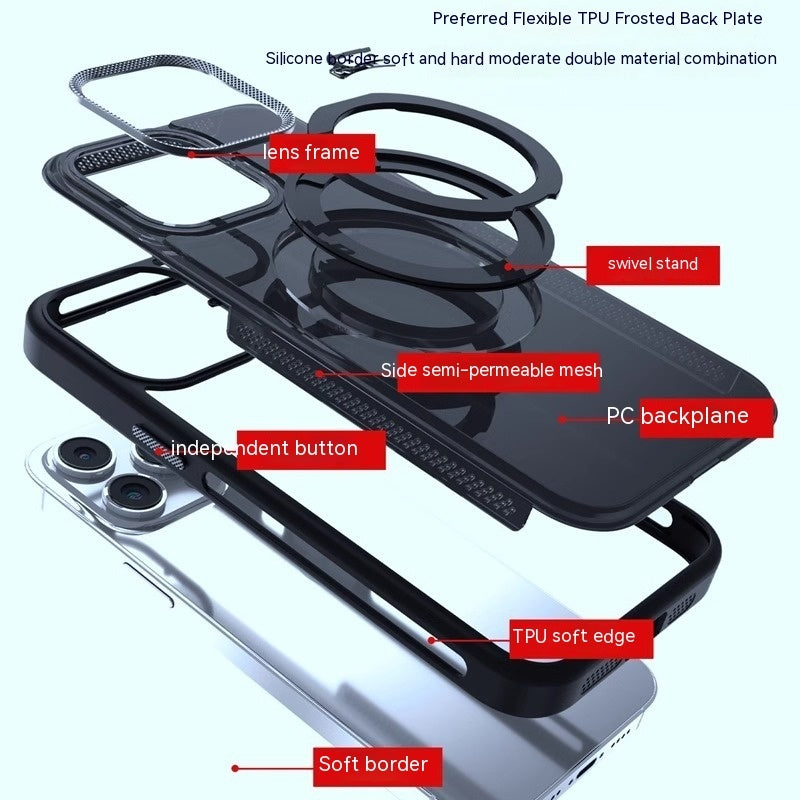 Rotating Bracket Magnetic Suction Phone Case